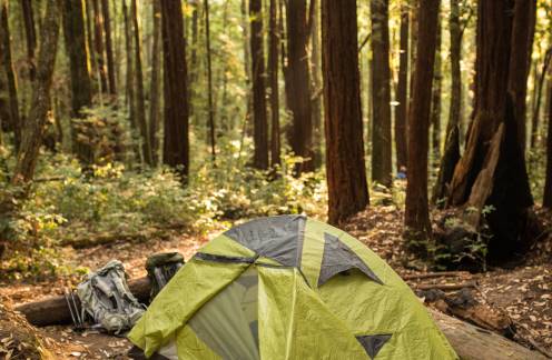 Détente en tente en Gaspésie